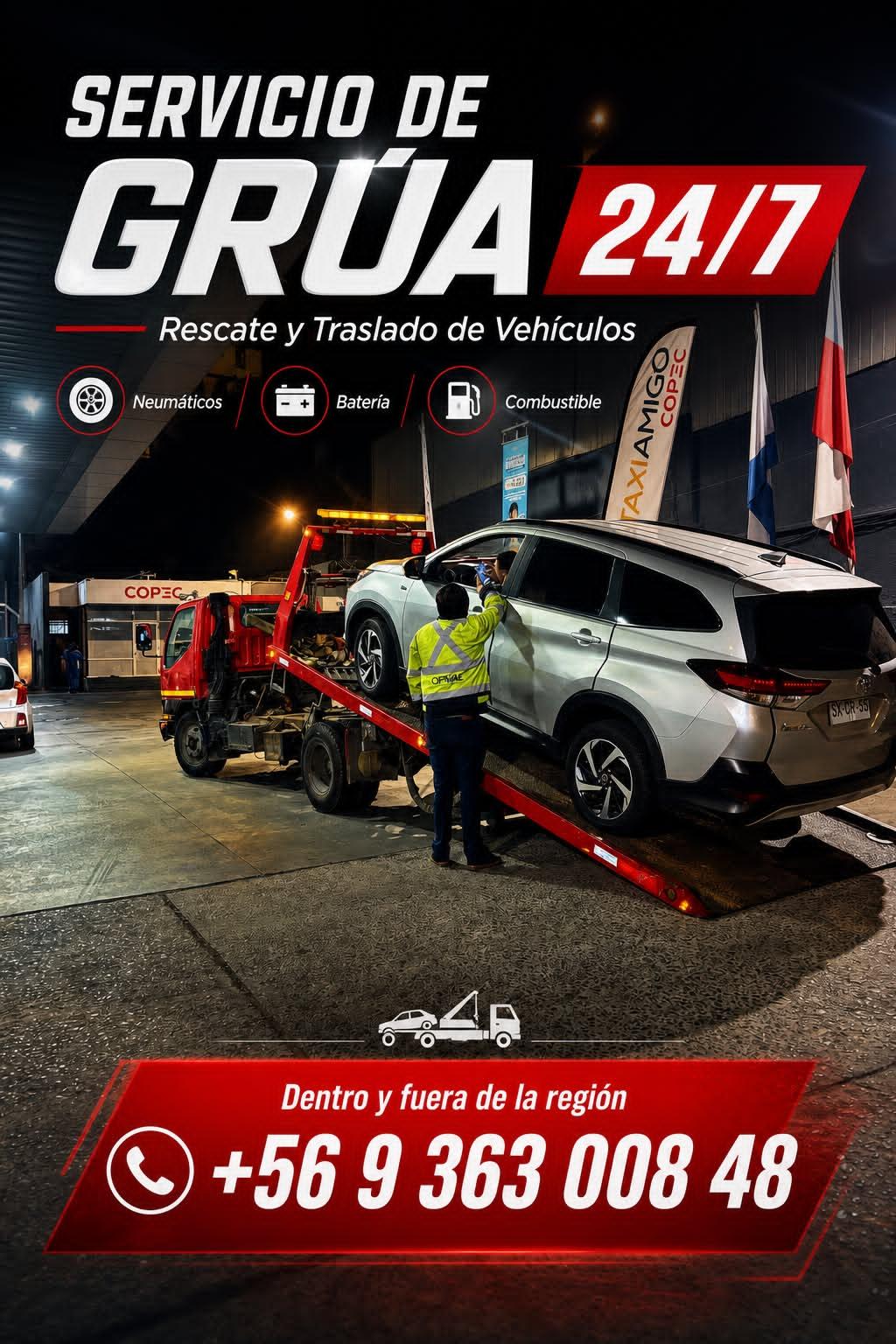 Grúas DC - servicio 24/7